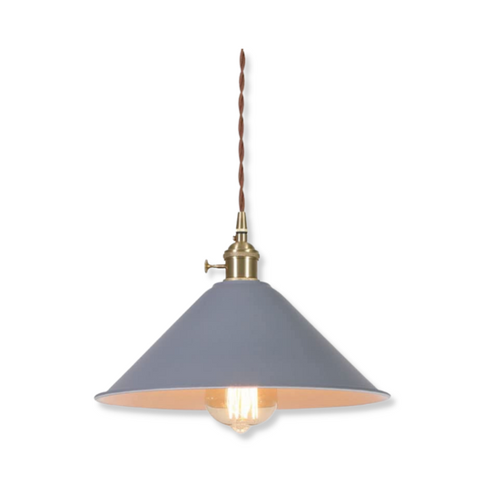 Modern Industrial Umbrella Lampshade Gray Macaron Pendant Lighting Fixture