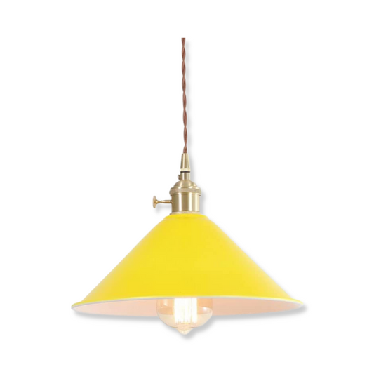 Modern Industrial Umbrella Lampshade Yellow Macaron Pendant Lighting Fixture
