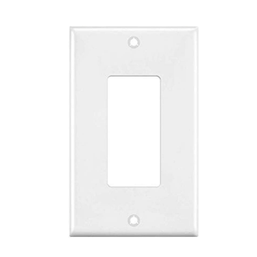 Sterl Lighting Pack of 5 1-Gang White Wall Plates Decorative Outlet Covers